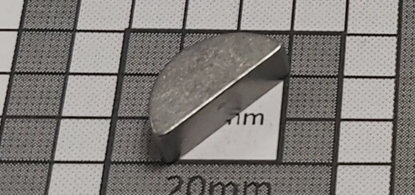 M5 X 6.5 WOODRUFF KEY DIN 6888 M5 X 6.5 WOODRUFF KEY DIN 6888